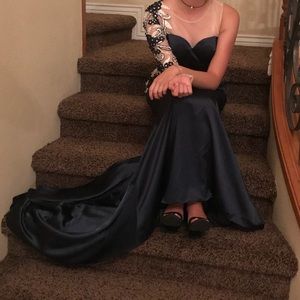 Royal blue prom dress